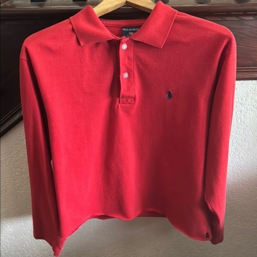 Polo Red Long Sleeve Top